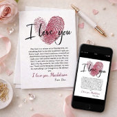 Gepersonaliseerde romantische liefde Kaart met dui