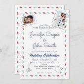 Gepersonaliseerde romantische paar minimalistische kaart (Voorkant / Achterkant)