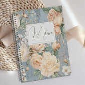Gepersonaliseerde romantische Rozen Floral Journal Notitieboek