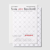 Gepersonaliseerde Romcom Poster bruiloft overlay Vellum Uitnodigingen (Offset (Uitnodiging))