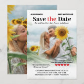 Gepersonaliseerde Romcom Poster Foto Sla de datum Save The Date (Voorkant / Achterkant)