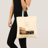 Gepersonaliseerde Rome, Italië bruiloft Canvas tas (Voorkant (product))