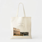 Gepersonaliseerde Rome, Italië bruiloft Canvas tas (Voorkant)