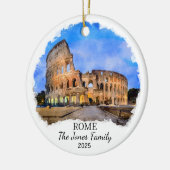 Gepersonaliseerde Rome Ornament, Italië Gift Keramisch Ornament (Links)