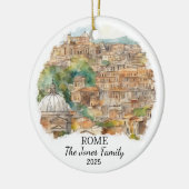 Gepersonaliseerde Rome Ornament, Italië Gift Keramisch Ornament (Links)