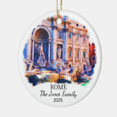 Gepersonaliseerde Rome Ornament, Italië Gift Keramisch Ornament (Links)