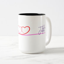 Gepersonaliseerde Romeo en Juliet Heart Love Mok
