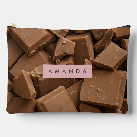Gepersonaliseerde romige melkchocolade stukjes etui (Voorkant)