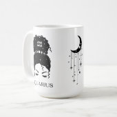 Gepersonaliseerde rommelige bun sterrenbeeld Water Koffiemok (Voorkant links)