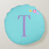 Gepersonaliseerde ronde eenhoorn kussen (Achterkant)