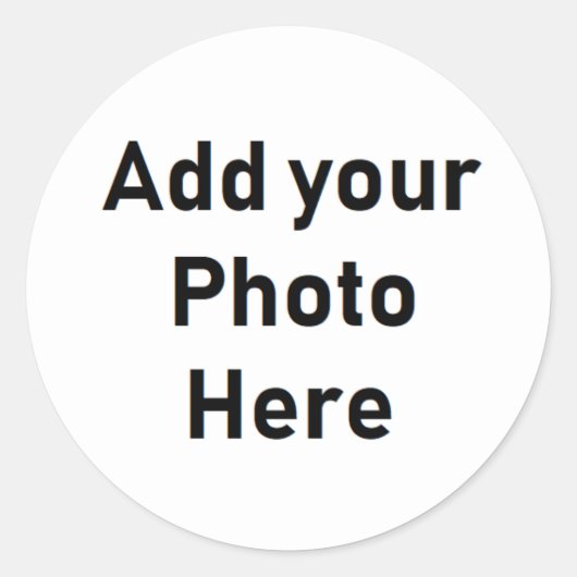 Gepersonaliseerde ronde foto kleine Stickers (Voorkant)