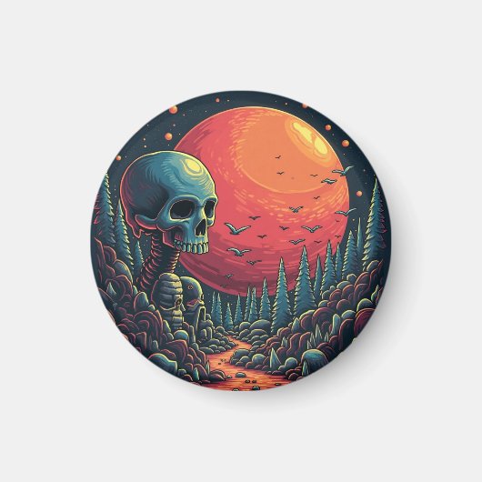 "Gepersonaliseerde ronde magneet - aangepaste foto (Voorkant)