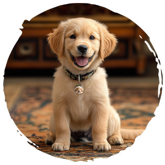 Gepersonaliseerde ronde pet tag huisdierpenning