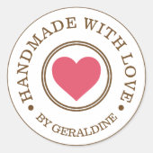 Gepersonaliseerde ronde Stickers (Voorkant)