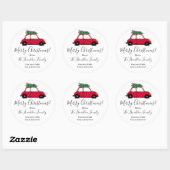 Gepersonaliseerde ronde vakantie cadeau Stickers (Vel)