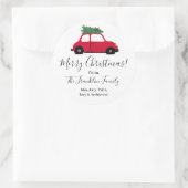 Gepersonaliseerde ronde vakantie cadeau Stickers (Tas)