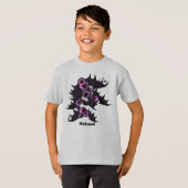 Gepersonaliseerde rondogige spookachtige Schattige T-shirt (Voorkant volledig)