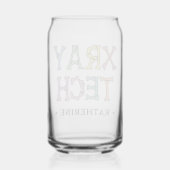 Gepersonaliseerde Röntgen Tech Röntgenlaborant Blikvorm Glas (Achterkant)