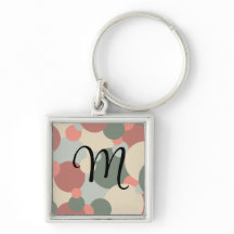 Gepersonaliseerde rood-groene moleculen sleutelhan