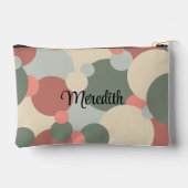 Gepersonaliseerde rood-groene moleculen toilettas etui (Achterkant)