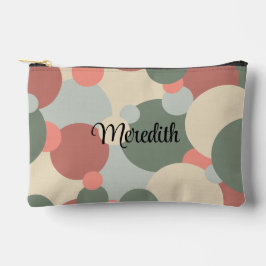 Gepersonaliseerde rood-groene moleculen toilettas etui