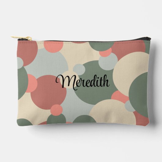 Gepersonaliseerde rood-groene moleculen toilettas etui (Voorkant)