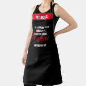 Gepersonaliseerde Rookalarm Kok Chef Attitude Grap Schort (Insitu)