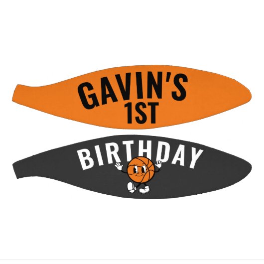 Gepersonaliseerde Rookie van het Jaar Custom Birth Basketbal (Panelen)