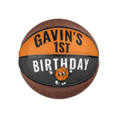 Gepersonaliseerde Rookie van het Jaar Custom Birth Basketbal (Voorkant)