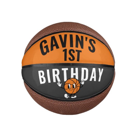 Gepersonaliseerde Rookie van het Jaar Custom Birth Basketbal (Voorkant)