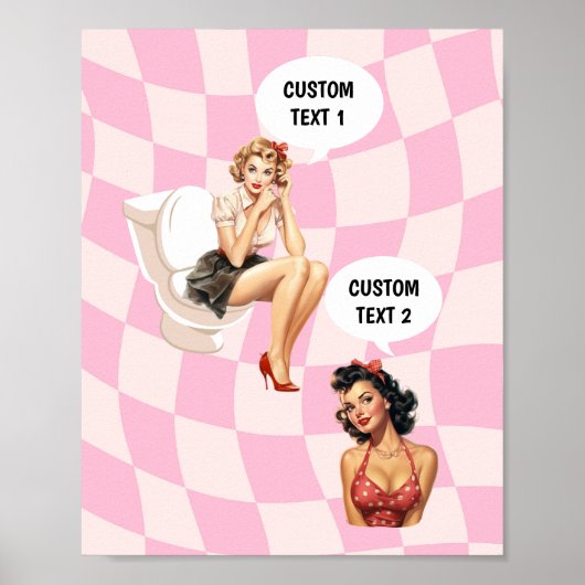 Gepersonaliseerde Roomates Badkamer Print College (Voorkant)