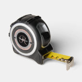 Gepersonaliseerde Roos Gold Diamond Glitter Look Rolmaat (Hoek)