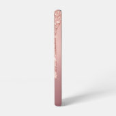 Gepersonaliseerde Roos Gold Glitter Aangepaste Tek Samsung Galaxy Hoesje (Linkerkant)