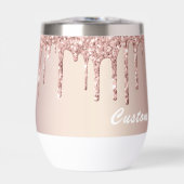 Gepersonaliseerde Roos Gold Glitter Uw aangepaste  (Voorkant)