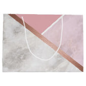 Gepersonaliseerde Roos Gold Grote Giftbag Large Cadeautasje (Achterkant)