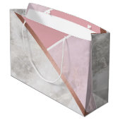 Gepersonaliseerde Roos Gold Grote Giftbag Large Cadeautasje (Achterkant Gekanteld)