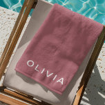 Gepersonaliseerde Roos Gold Monogram Naam Strandlaken<br><div class="desc">Voeg een vleugje luxe toe aan uw stranddag met deze gepersonaliseerde rozen gouden monogram naam strandlaken. Deze handdoek heeft een elegant rozen gouden monogram en combineert stijl met comfort. Gemaakt van zacht, absorberend katoen, het is perfect om te loungen bij het zwembad of genieten van de zon op het strand....</div>