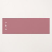 Gepersonaliseerde Roos Gold Monogram Naam Yogamat (Voorkant (horizontaal))