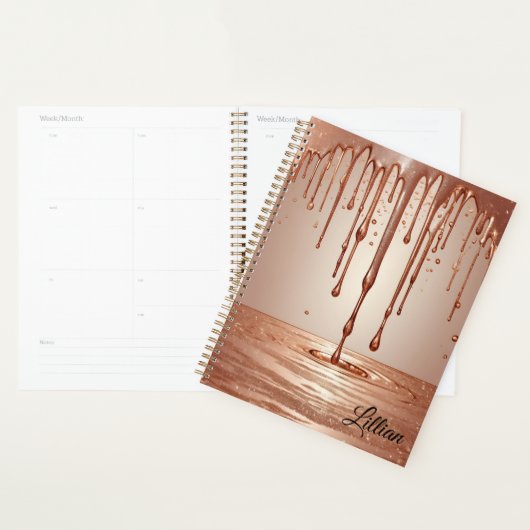 Gepersonaliseerde Roos Gold Undate Planner (Display)