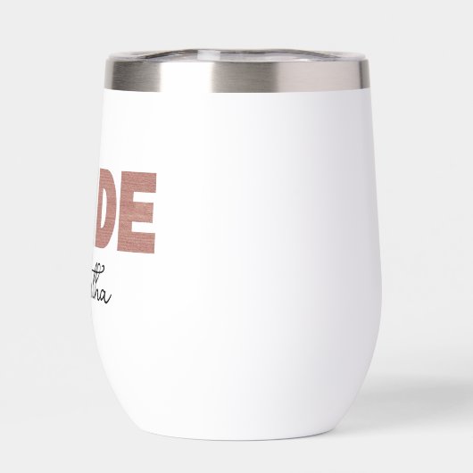 Gepersonaliseerde Roos gouden bruid naam (Achterkant)