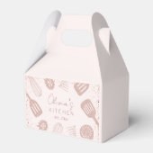 Gepersonaliseerde Roos Gouden Glitter Koken Gereed Bedankdoosjes (Achterkant)