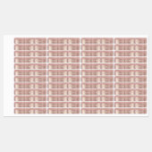 Gepersonaliseerde Roos Gouden Glitter Labels Aange (Vel)