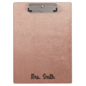 Gepersonaliseerde Roos goudfolie Toon Klembord (Voorkant)