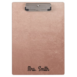 Gepersonaliseerde Roos goudfolie Toon Klembord