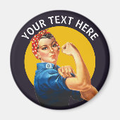 Gepersonaliseerde Rosie de Aangepaste Vintage van  Magneet (Voorkant)