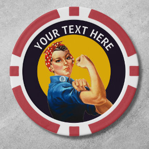 Gepersonaliseerde Rosie de Aangepaste Vintage van  Poker Chips