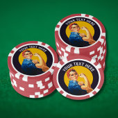 Gepersonaliseerde Rosie de Aangepaste Vintage van  Poker Chips