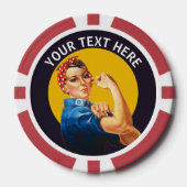 Gepersonaliseerde Rosie de Aangepaste Vintage van  Poker Chips (Voorkant)