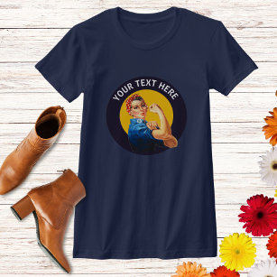 Gepersonaliseerde Rosie de  marine van de Riveter T-shirt