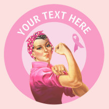 Gepersonaliseerde Rosie de Riveter Breast Cancer r